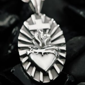 Sacred Heart ❤️‍🔥 - Pendant Sterling 925 Silver -